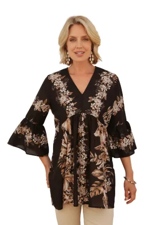 Ladies Pomodoro Tropical Floral Tunic