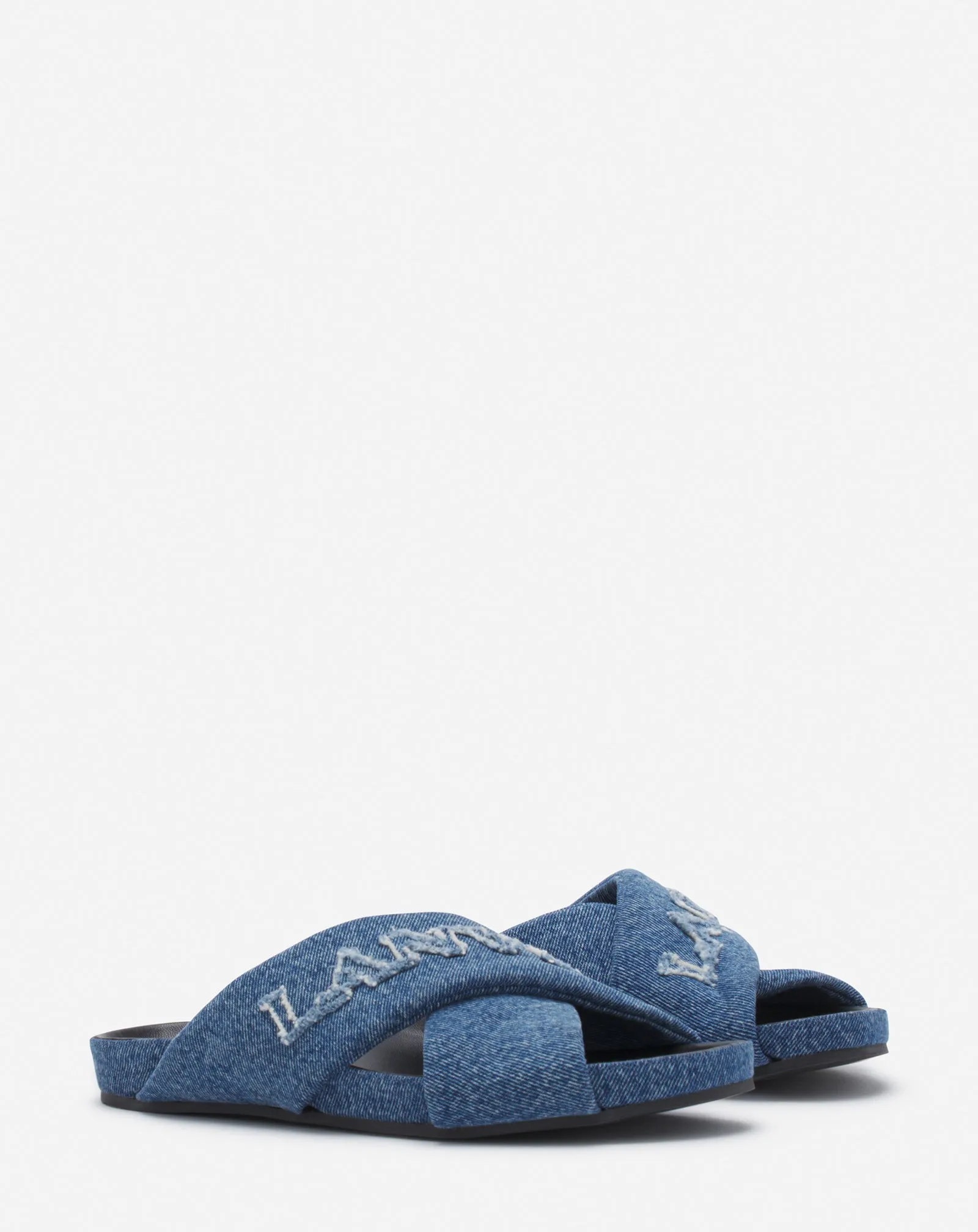 LANVIN TINKLE SANDALS IN DENIM