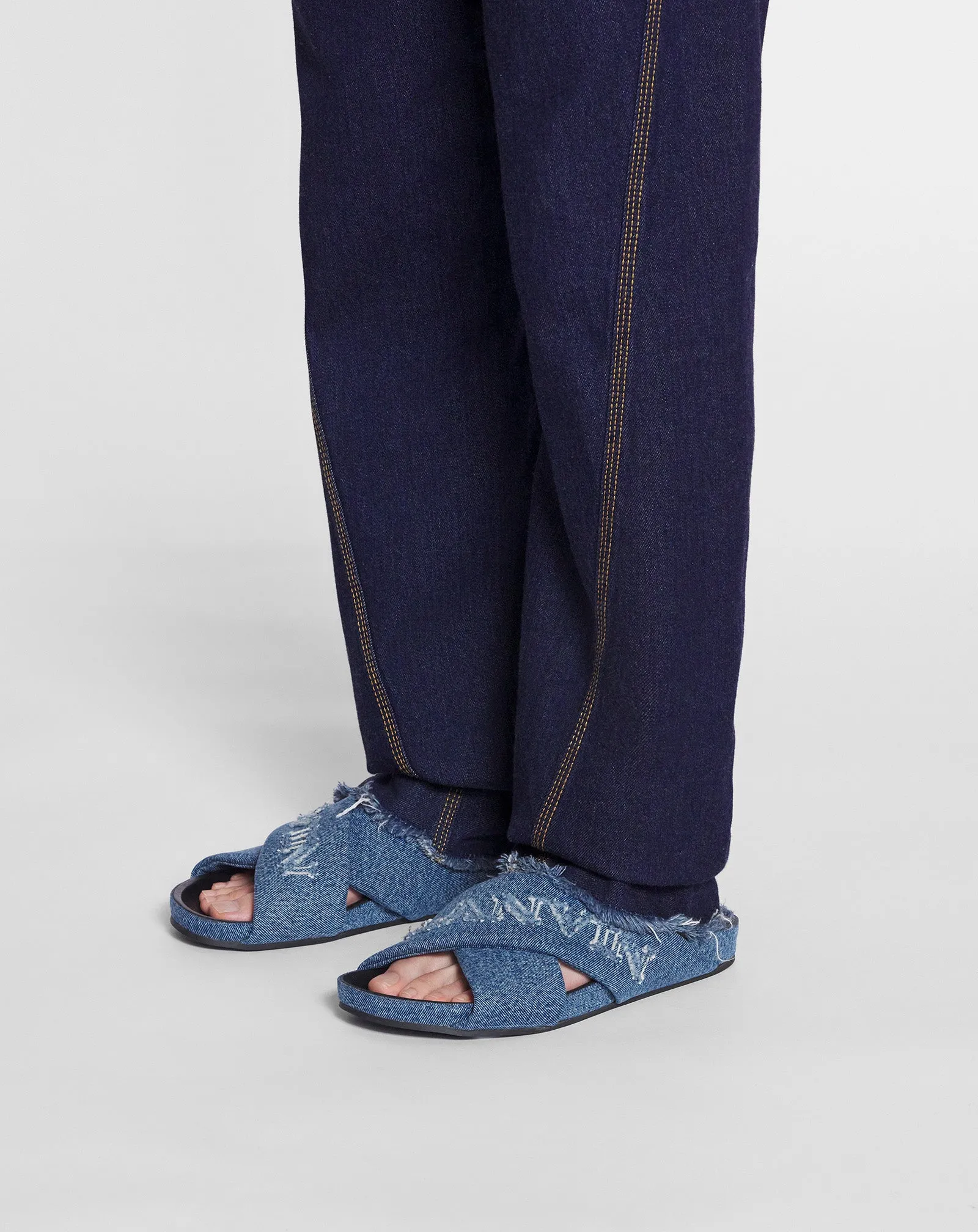 LANVIN TINKLE SANDALS IN DENIM