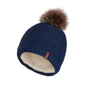 Laska Plush Lined PomPom Hat