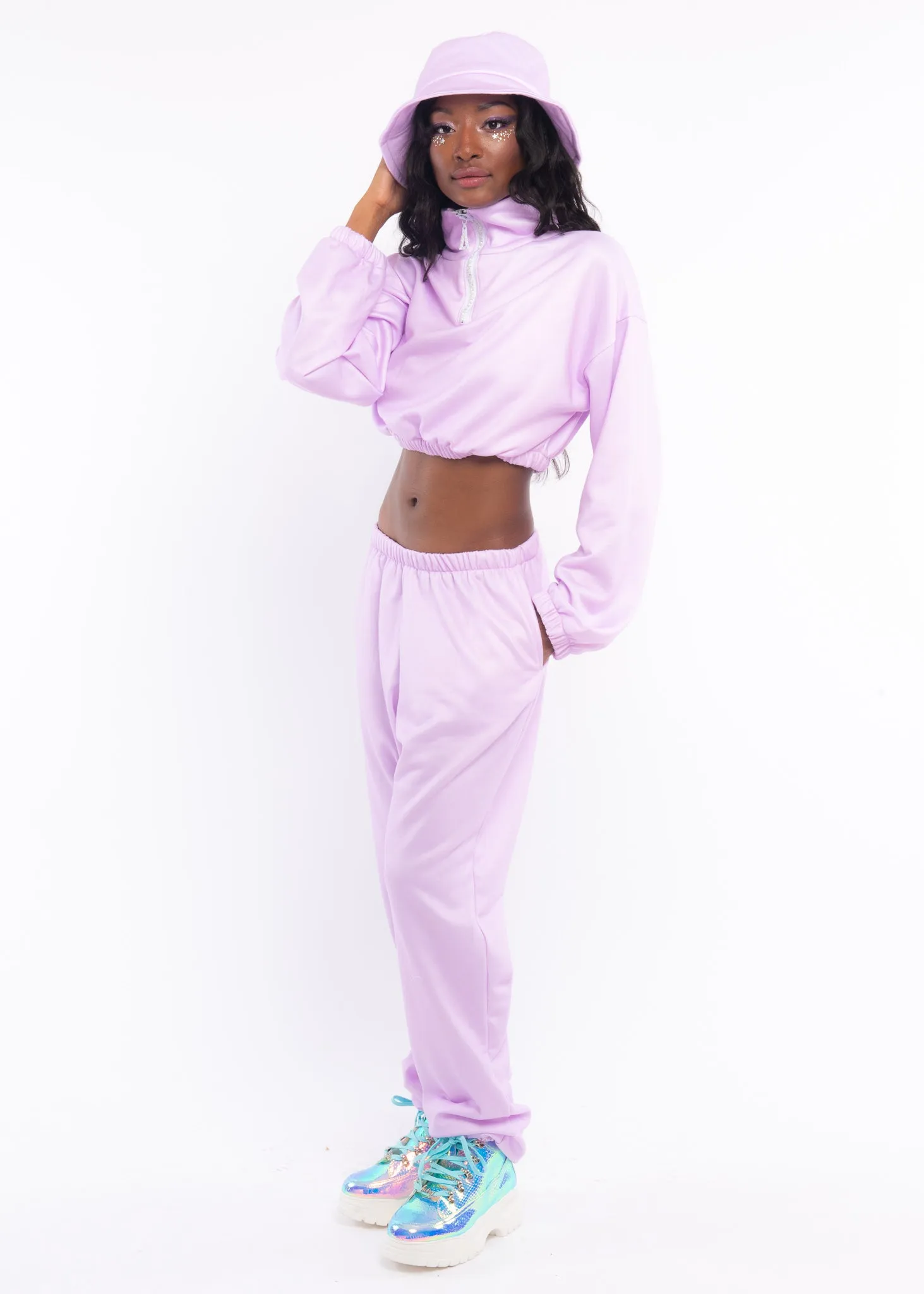 Lavender Fleece Sweat Pants