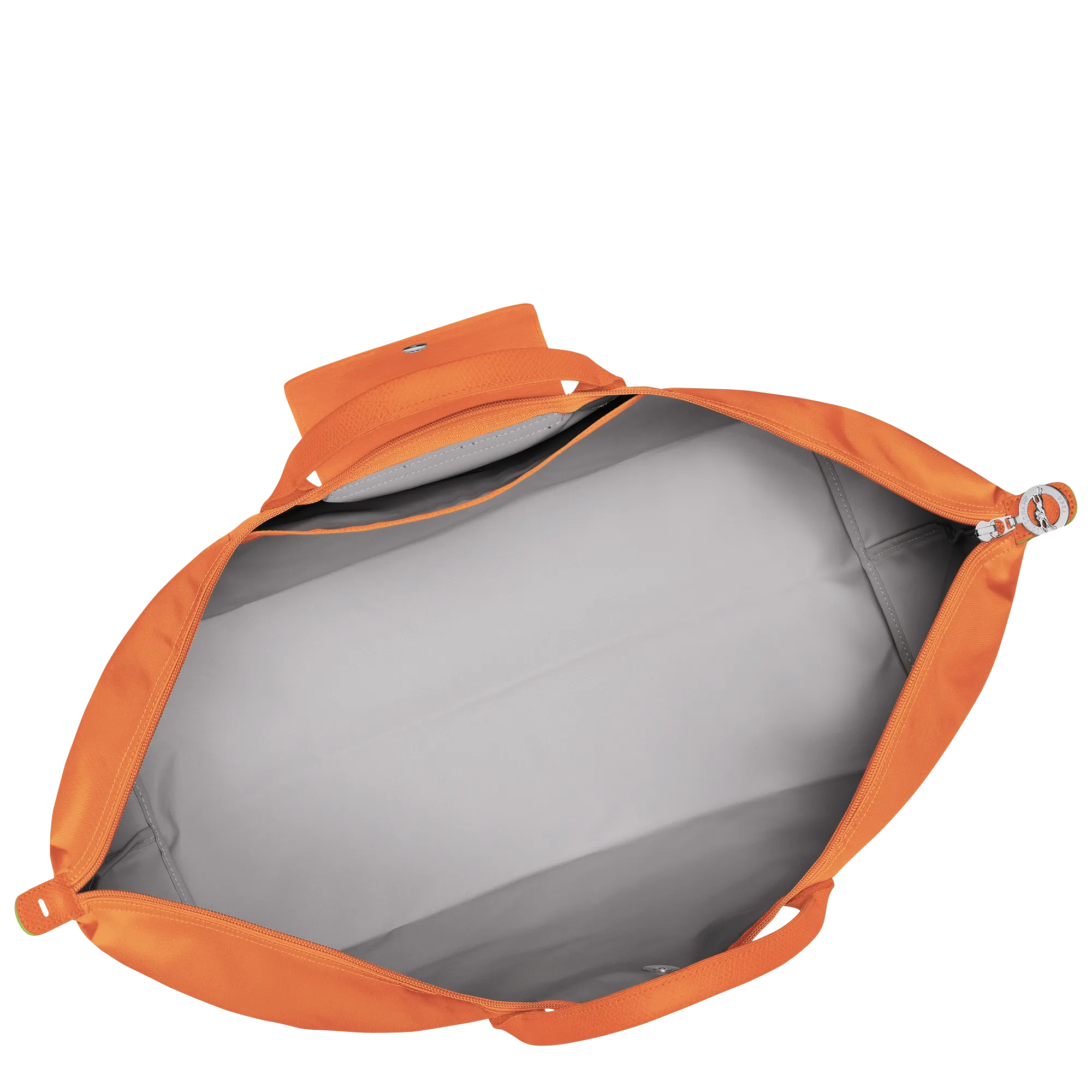 Le Pliage Green M Travel bag Orange - Recycled canvas