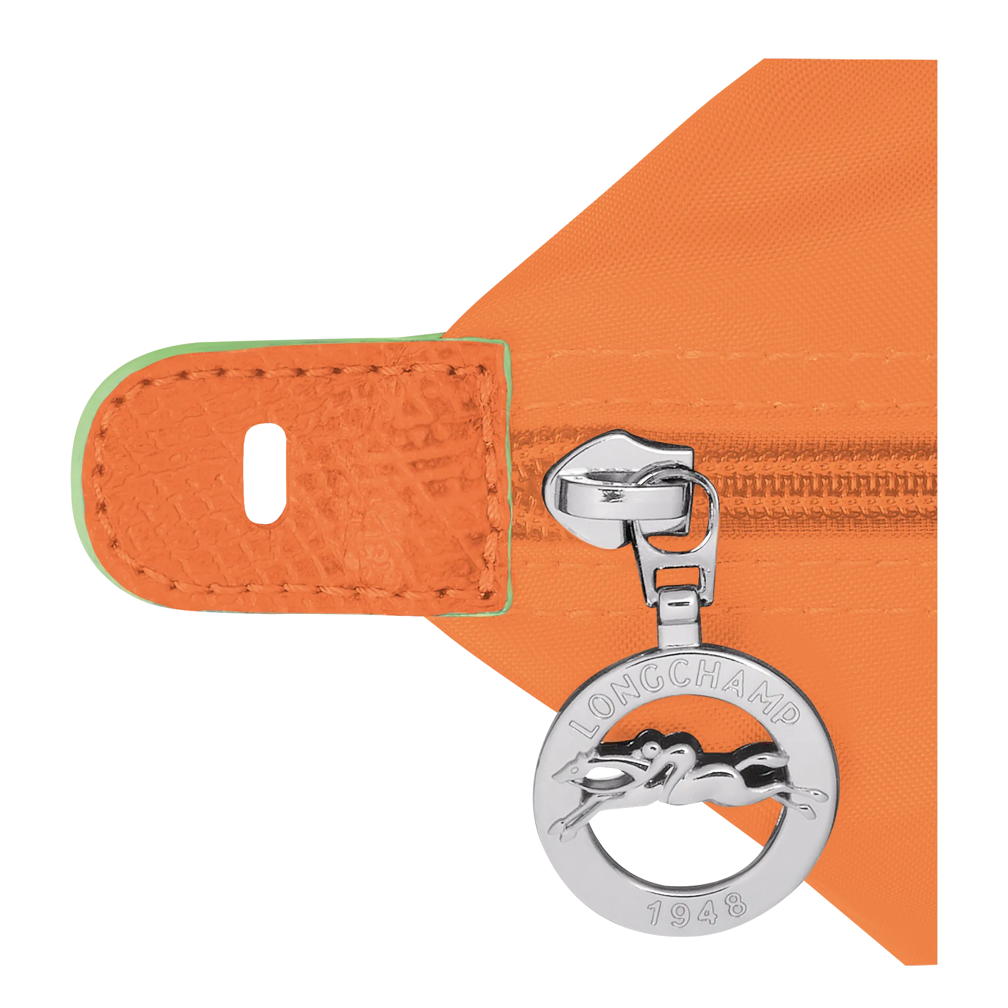 Le Pliage Green M Travel bag Orange - Recycled canvas