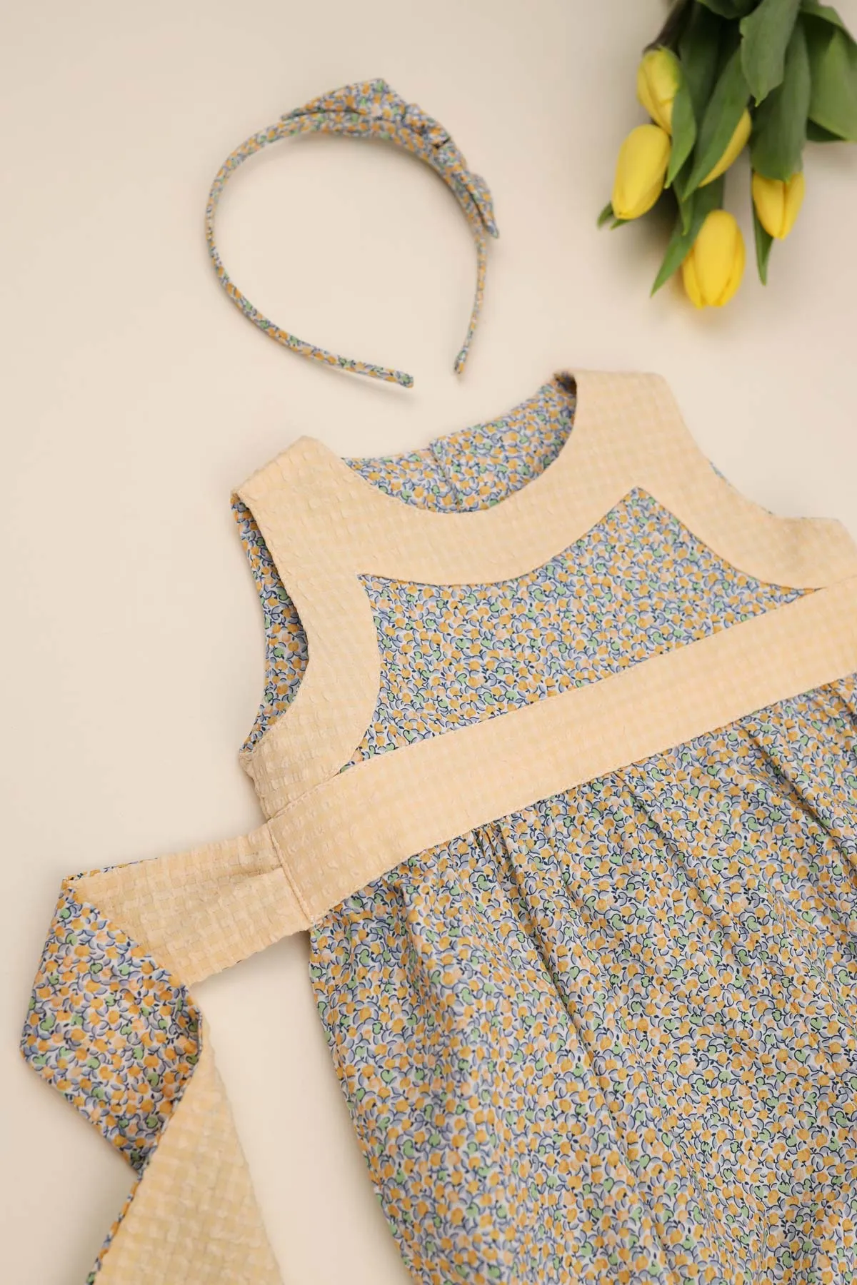 Lemon Ditsy Romper (3M - 3Y)