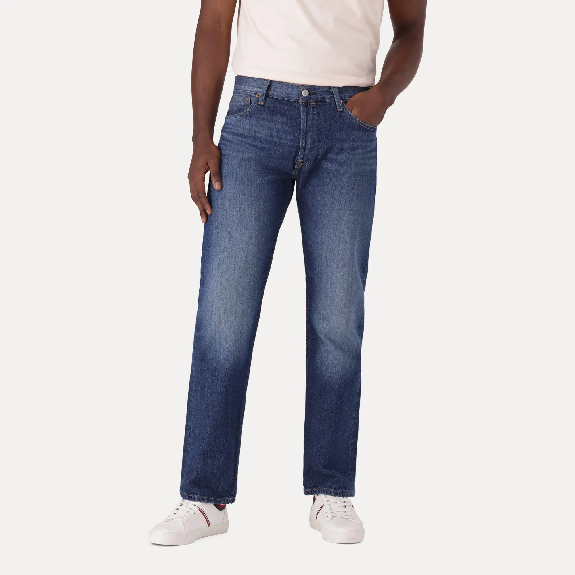 LEVI'S® MEN'S 501® ORIGINAL JEANS - DARK INDIGO - WORN IN