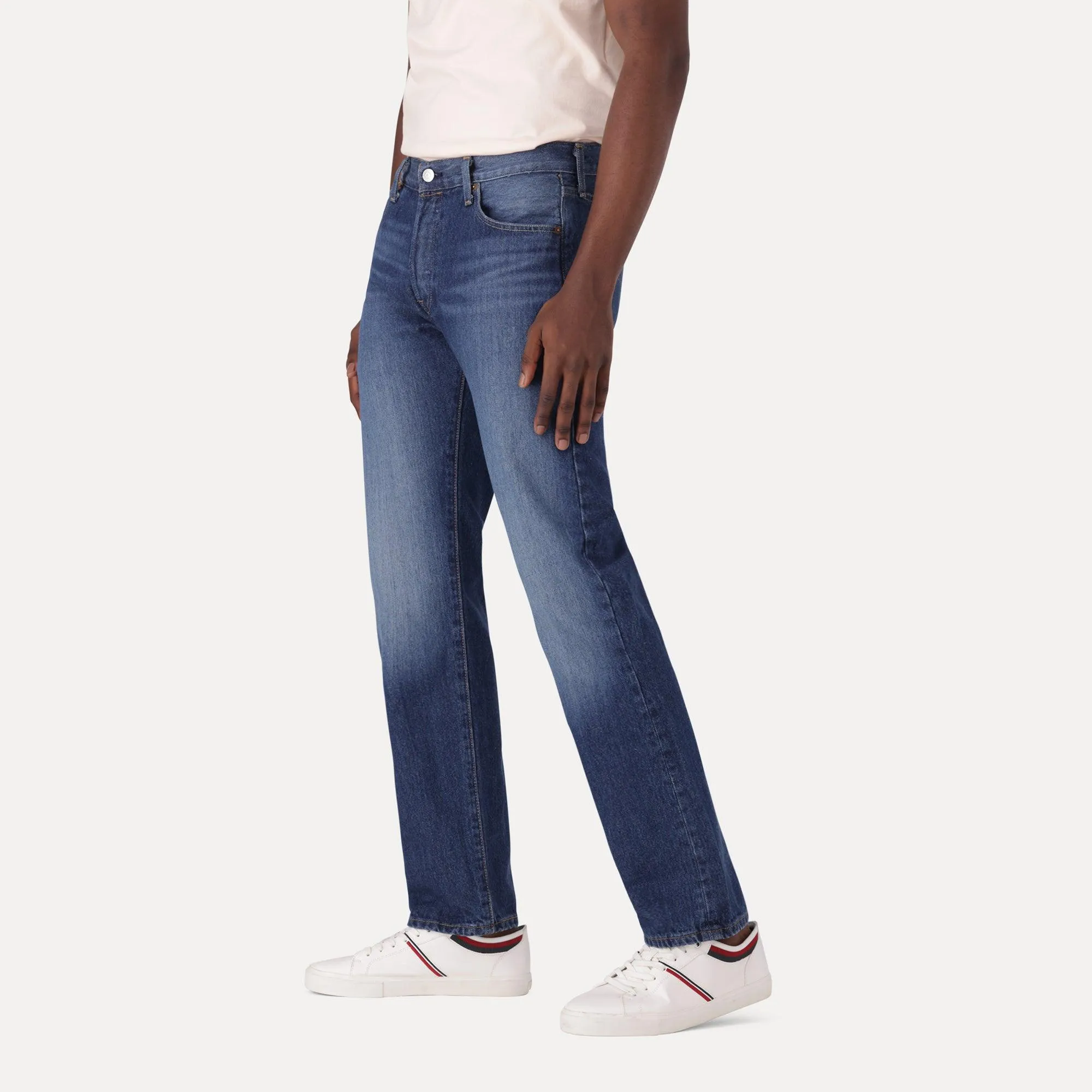 LEVI'S® MEN'S 501® ORIGINAL JEANS - DARK INDIGO - WORN IN