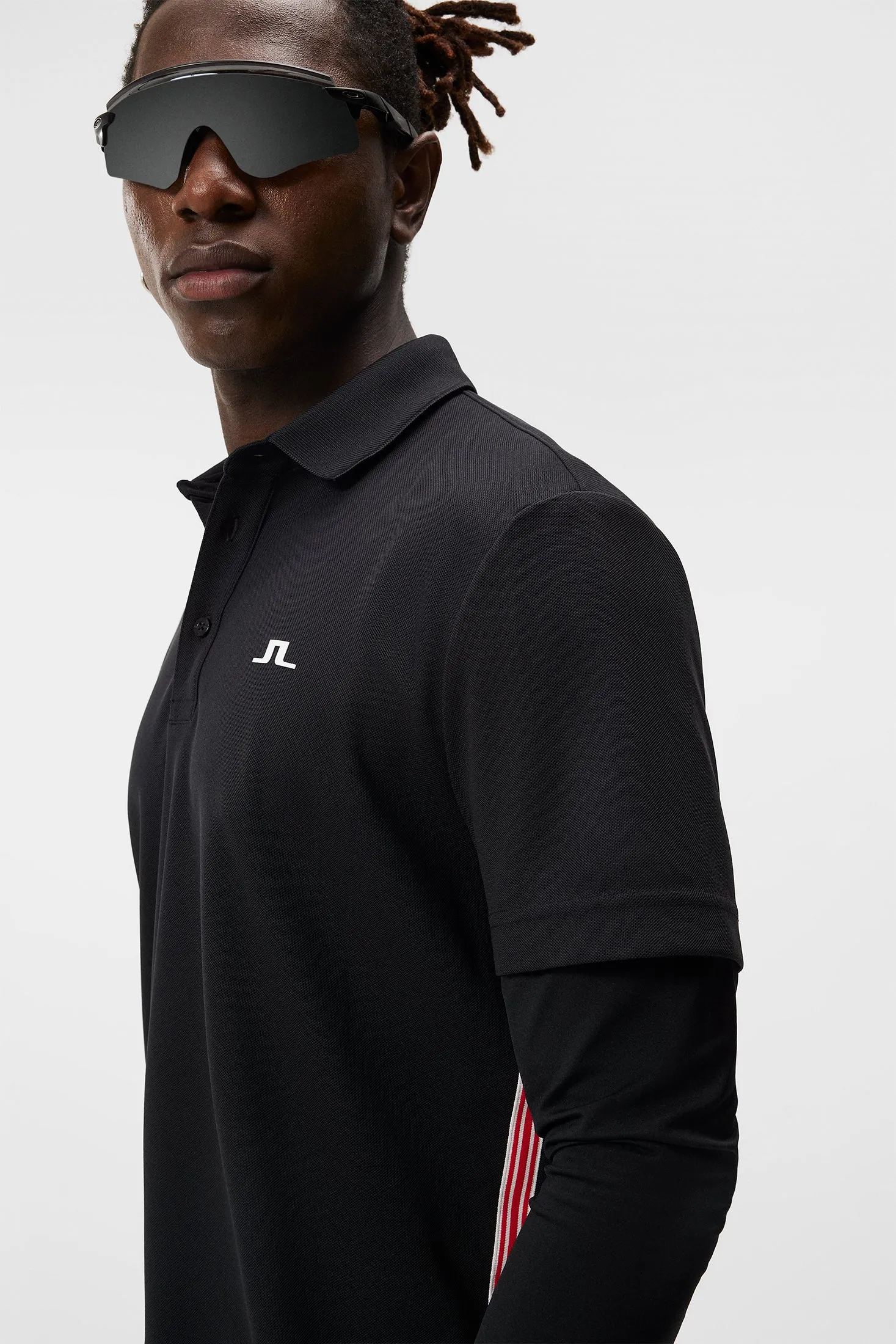 Liam Regular Fit LS Polo / Black