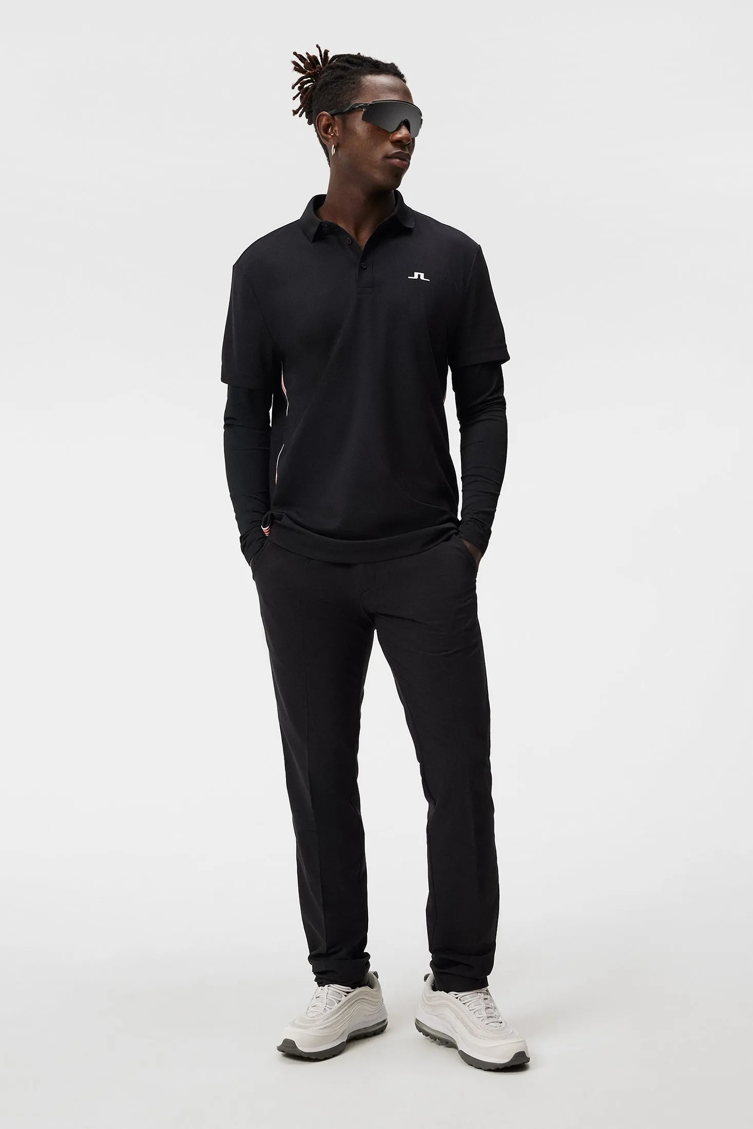 Liam Regular Fit LS Polo / Black