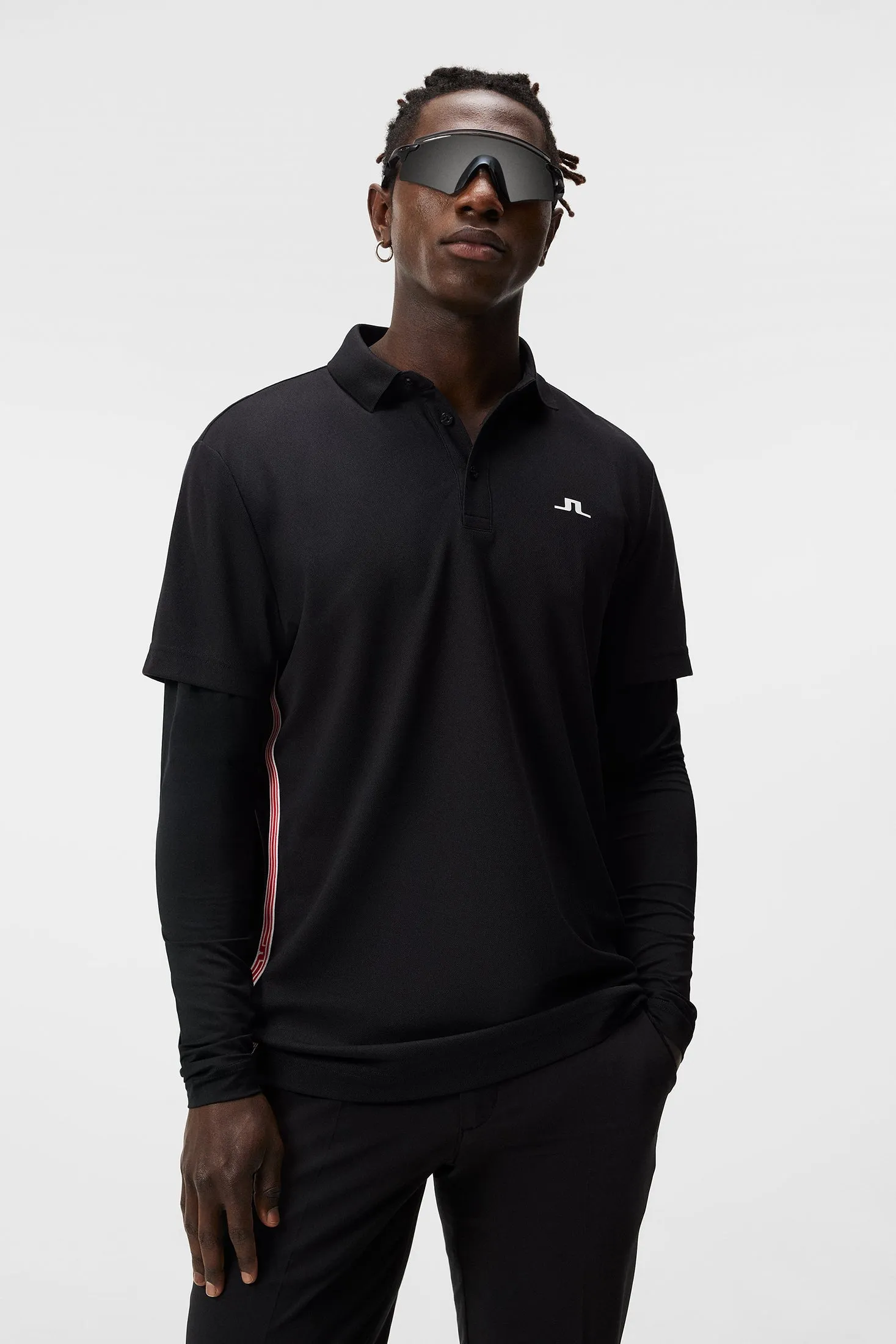 Liam Regular Fit LS Polo / Black