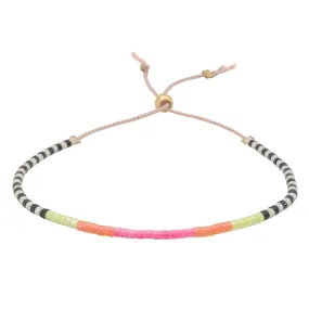 Libby And Smee Beaded String Bracelet Neon