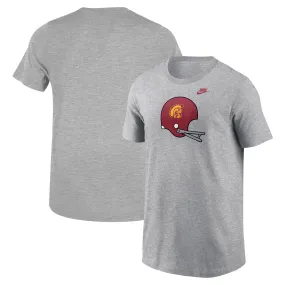 Lids Youth Nike Heather Gray USC Trojans Helmet T-Shirt