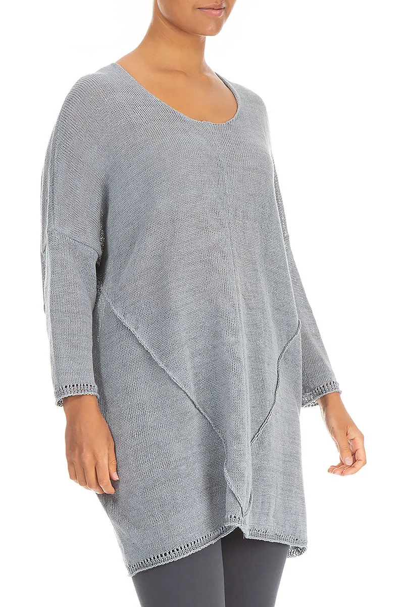 Light Grey Linen Tunic - Jumper