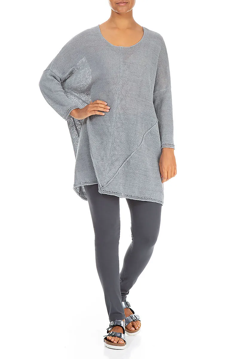 Light Grey Linen Tunic - Jumper