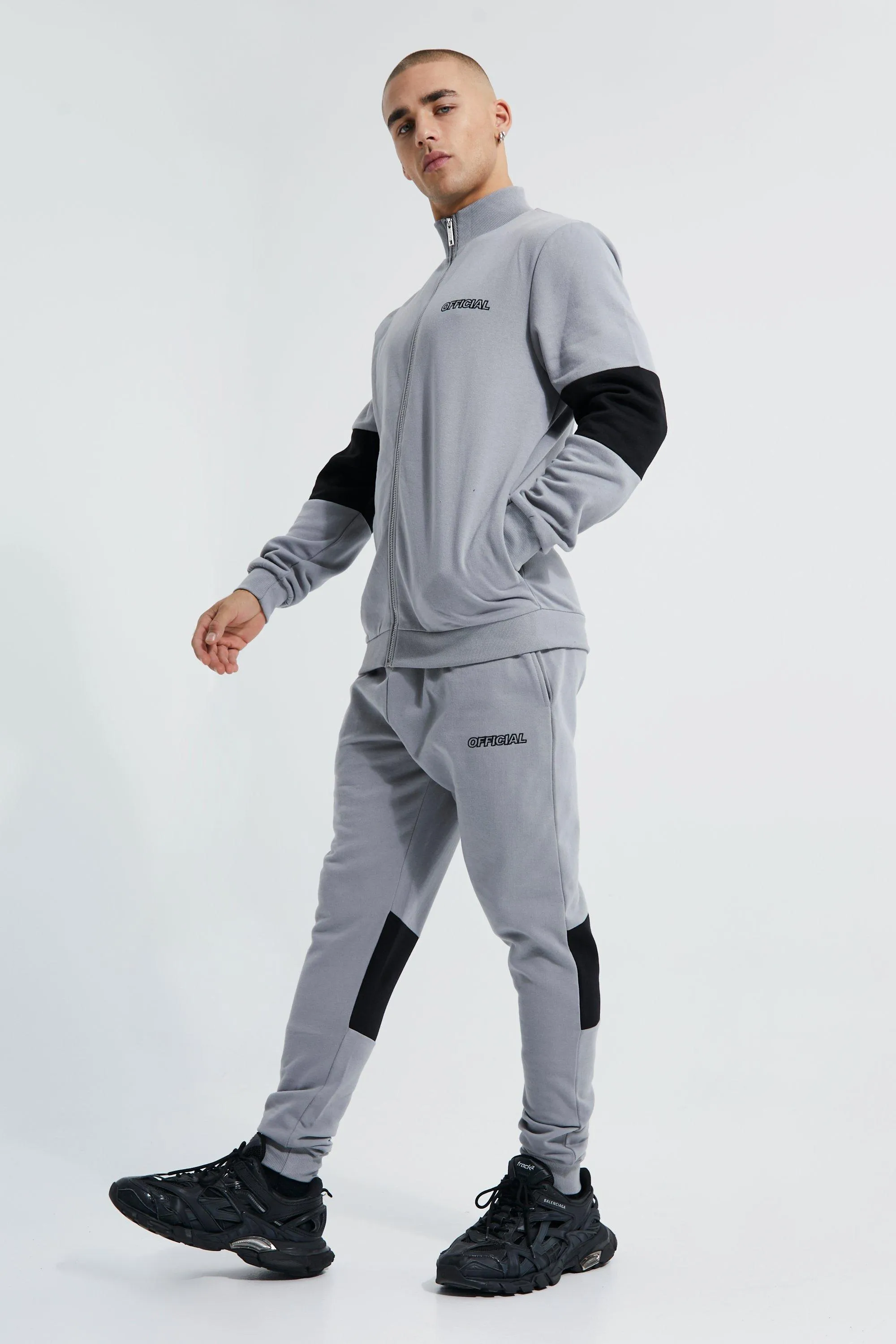 Lightweight Slim Official Zip Funnel Tracksuit