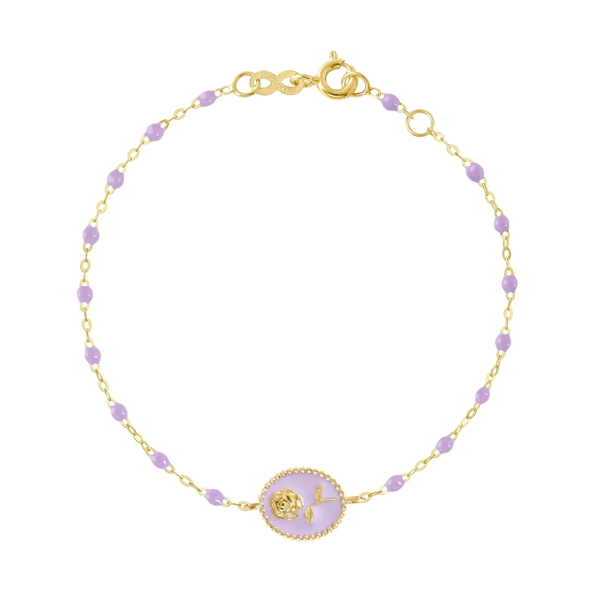 Lilac Rose Bracelet, Yellow Gold, 6.7