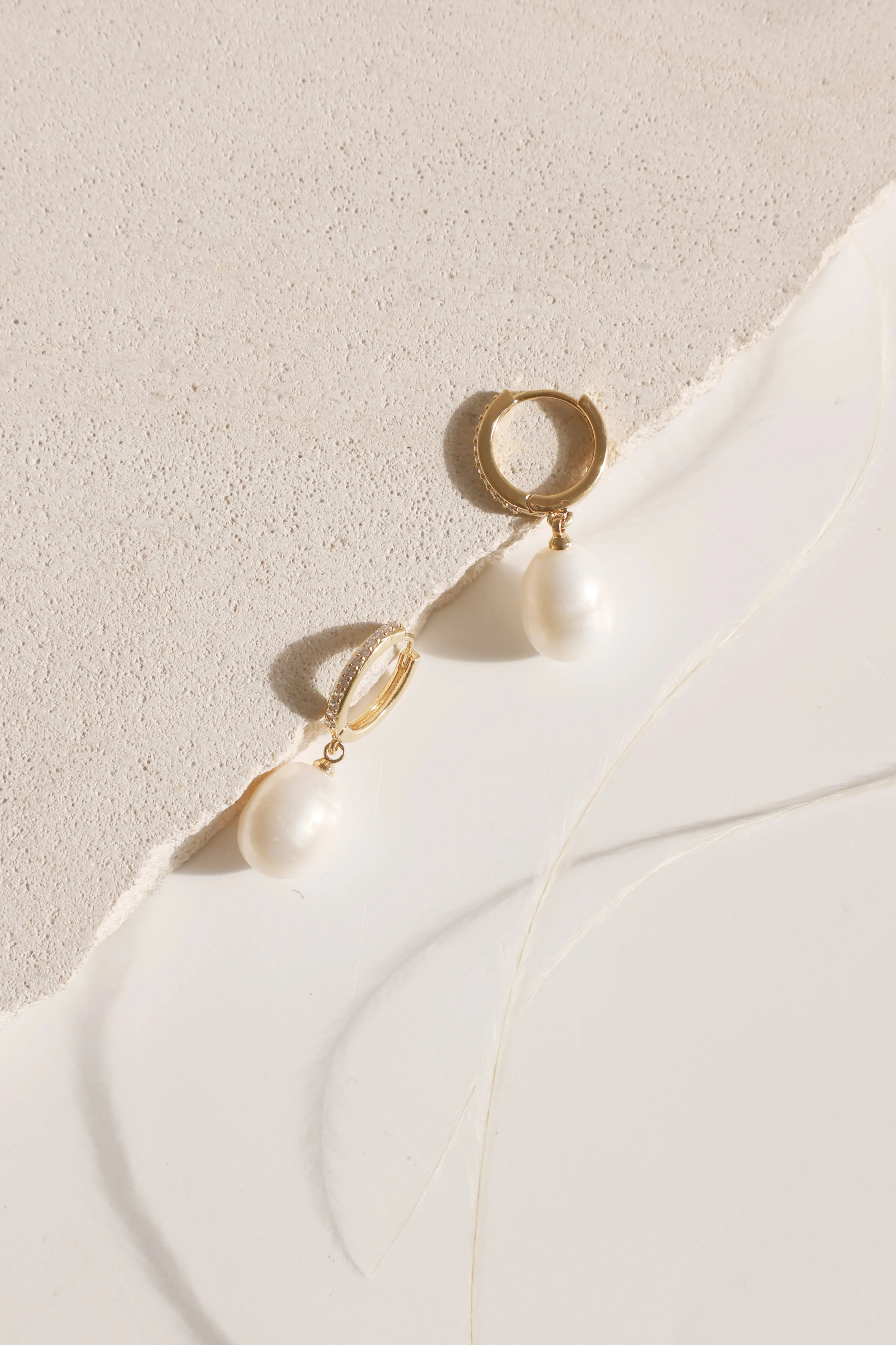 Lily  Pearl Drop Earrings