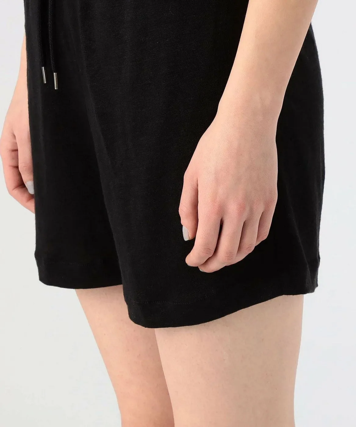 Linen Jersey Short-White