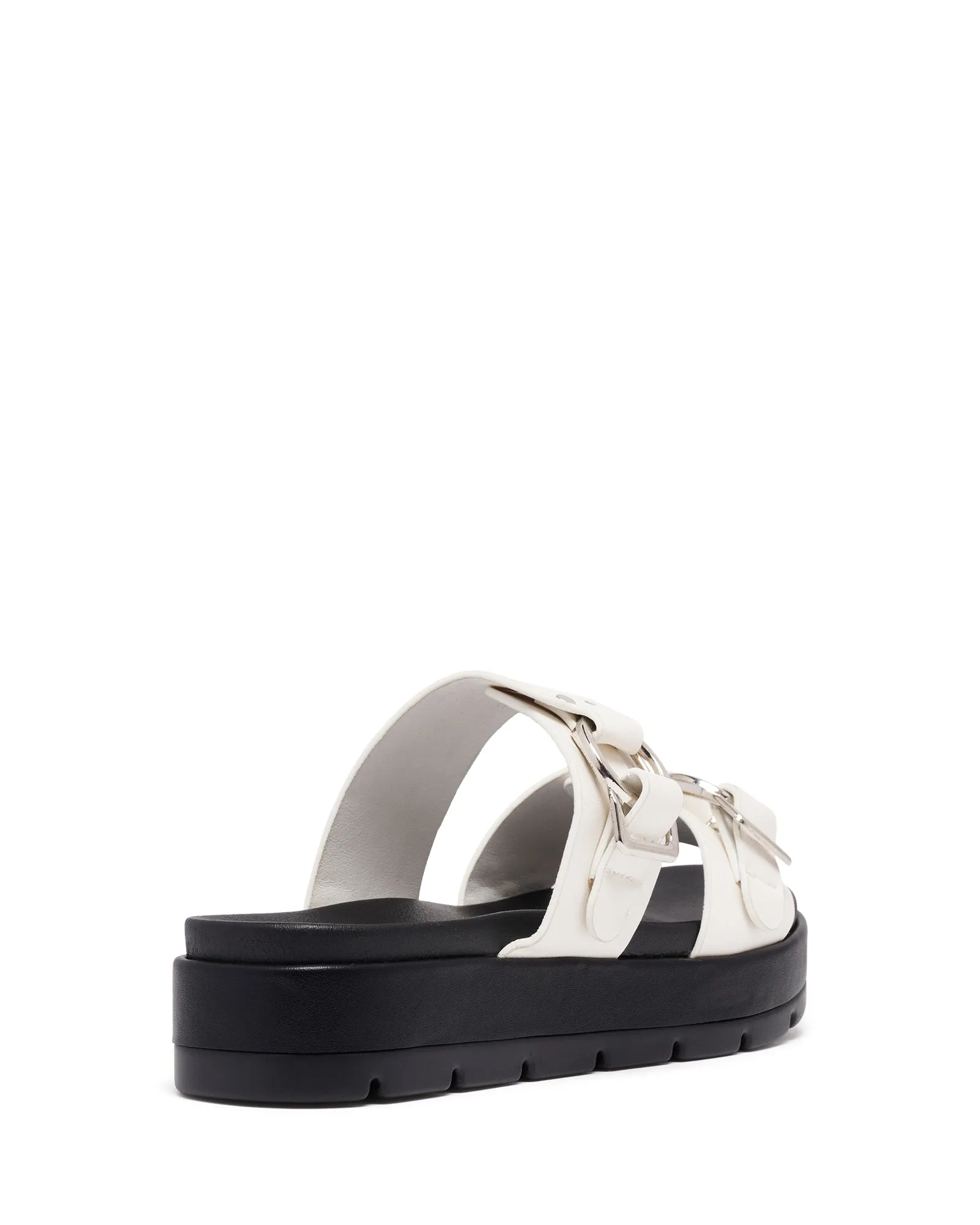 Litmus Flatform Sandals White