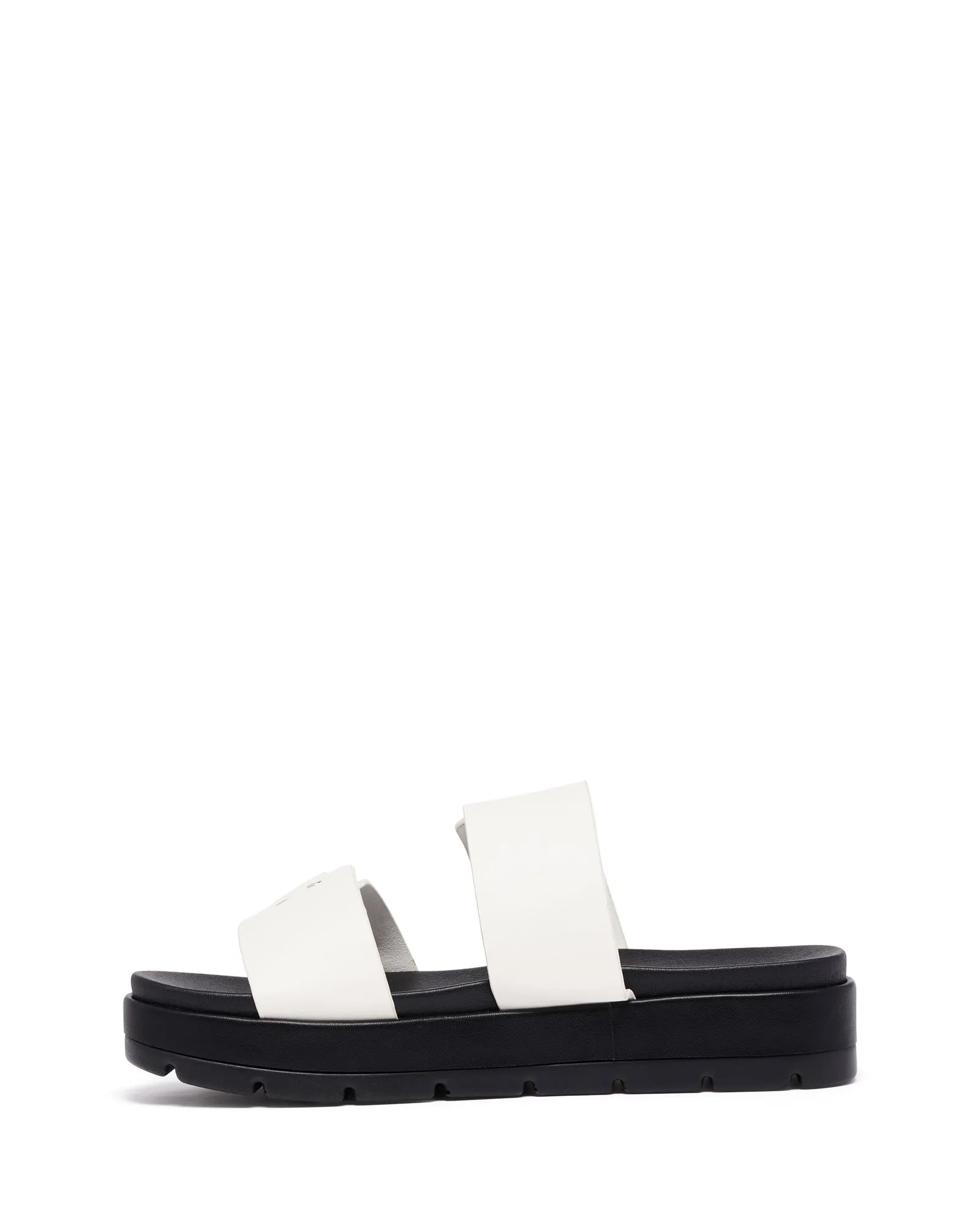 Litmus Flatform Sandals White