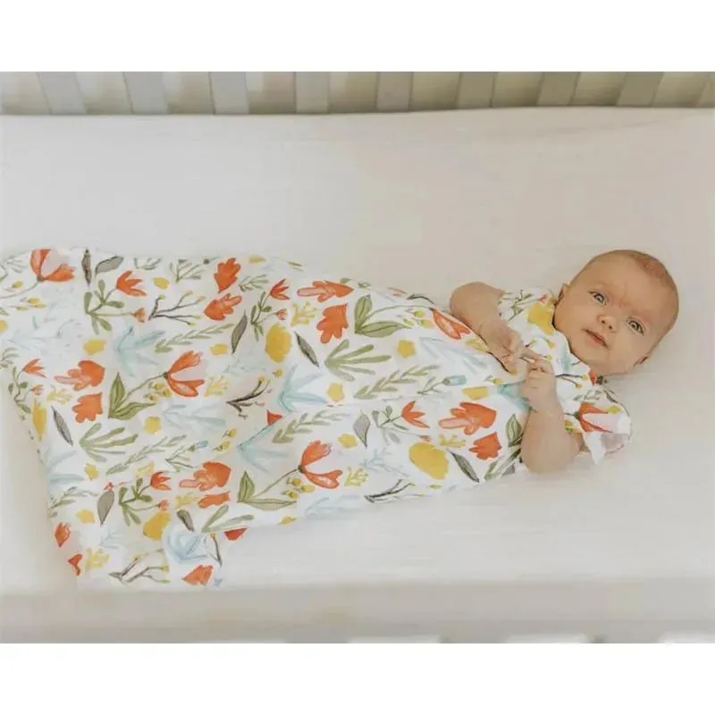 Little Unicorn Cotton Muslin Crib Sheet - White