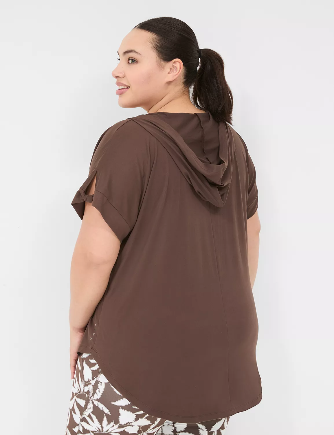 LIVI Knot-Sleeve Recycled LIVI Soft Hooded Tunic