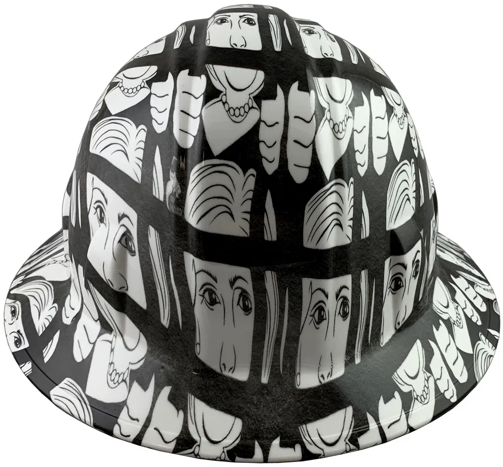 Lock Her Up Design Full Brim Hydro Dipped Hard Hats