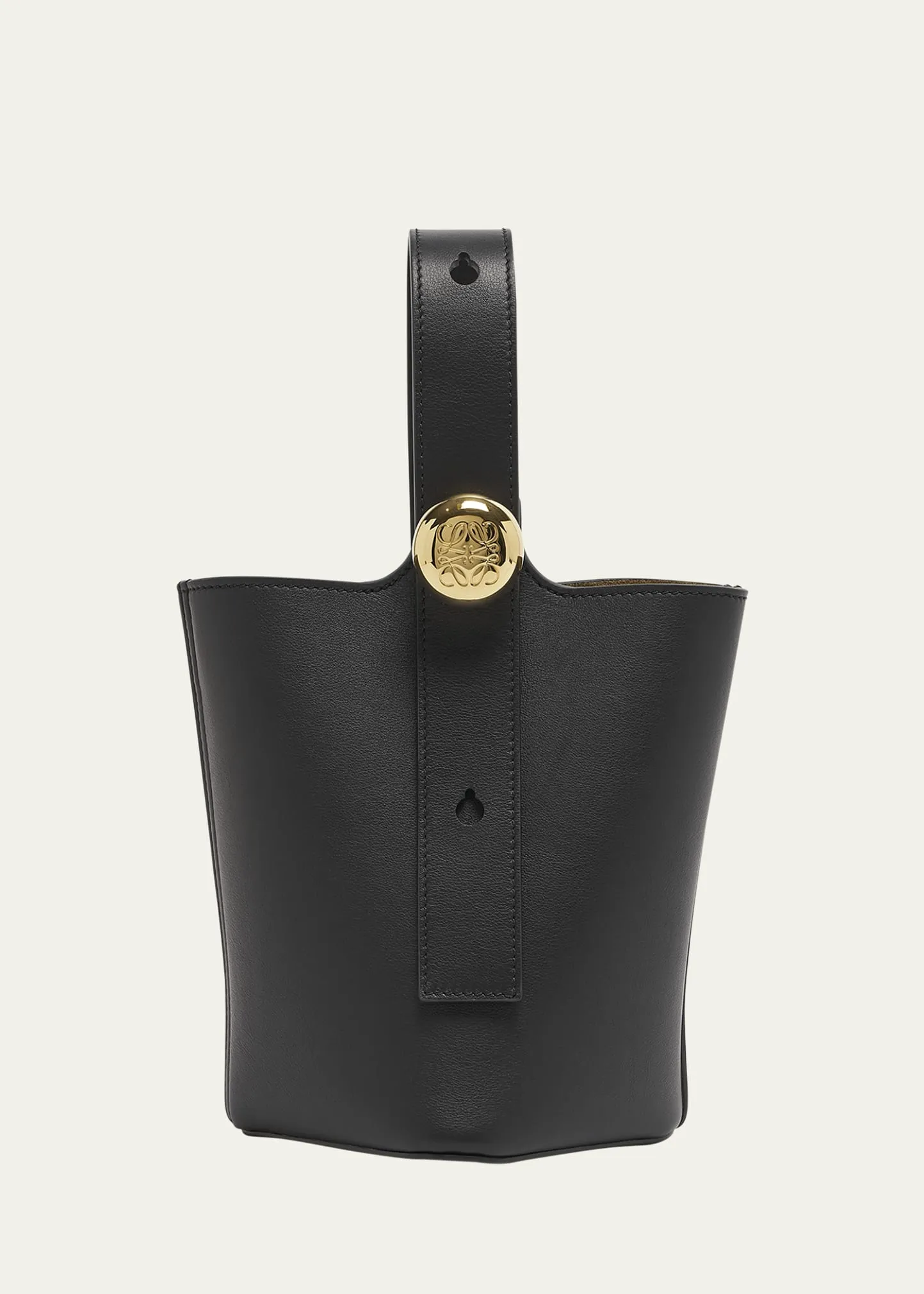 Loewe Mini Pebbled Leather Bucket Bag