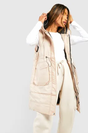 Longline Pocket Detail Vest