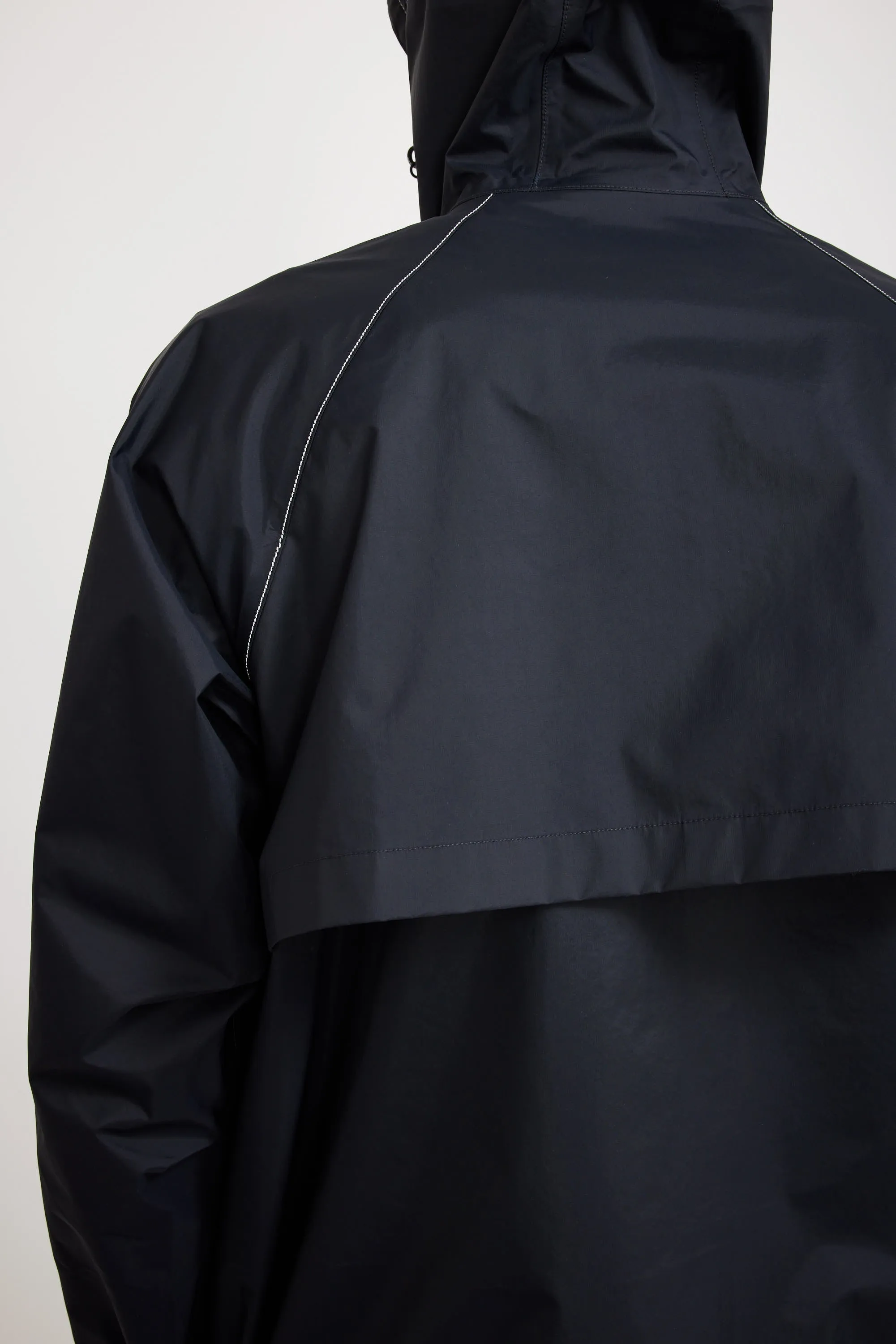 Loose Fitting Rain Jacket Navy