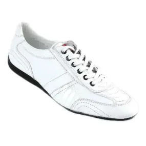 Los Altos Ostrich Leg Sneakers White