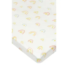 Loulou Lollipop - Crib Sheet, Pastel Rainbow