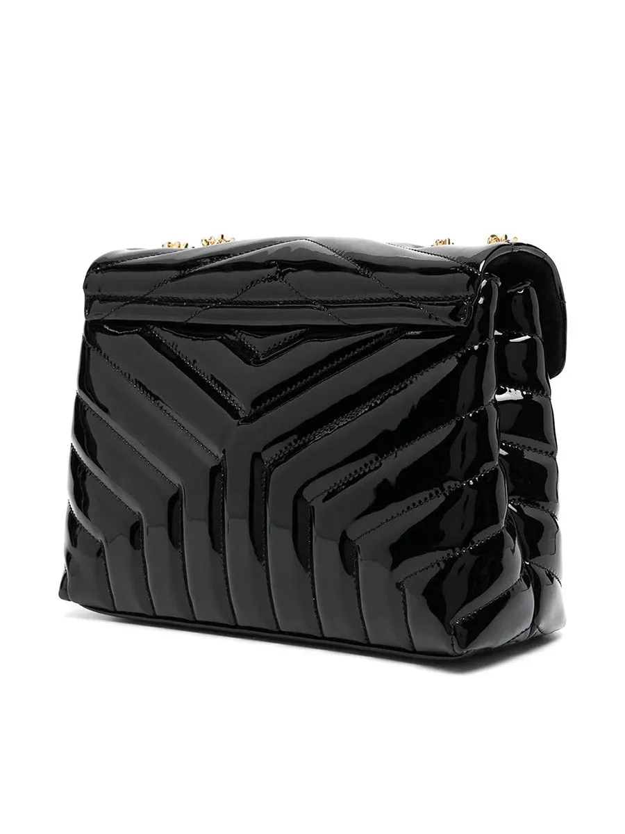 Loulou Small Bag in Matelasse 'Y'  Patent Leather