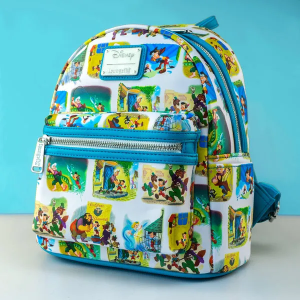 Loungefly x Disney Pinocchio Paintings AOP Mini Backpack