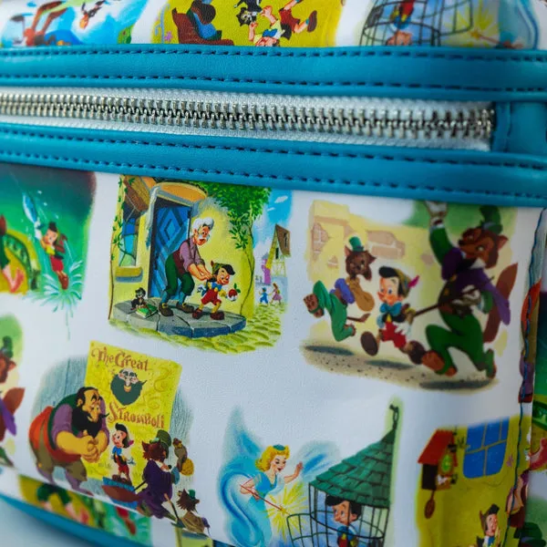 Loungefly x Disney Pinocchio Paintings AOP Mini Backpack