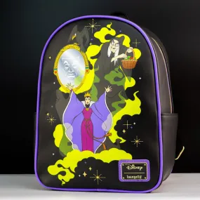 Loungefly x Disney Snow White Evil Queen, Old Hag and Mirror Mini Backpack