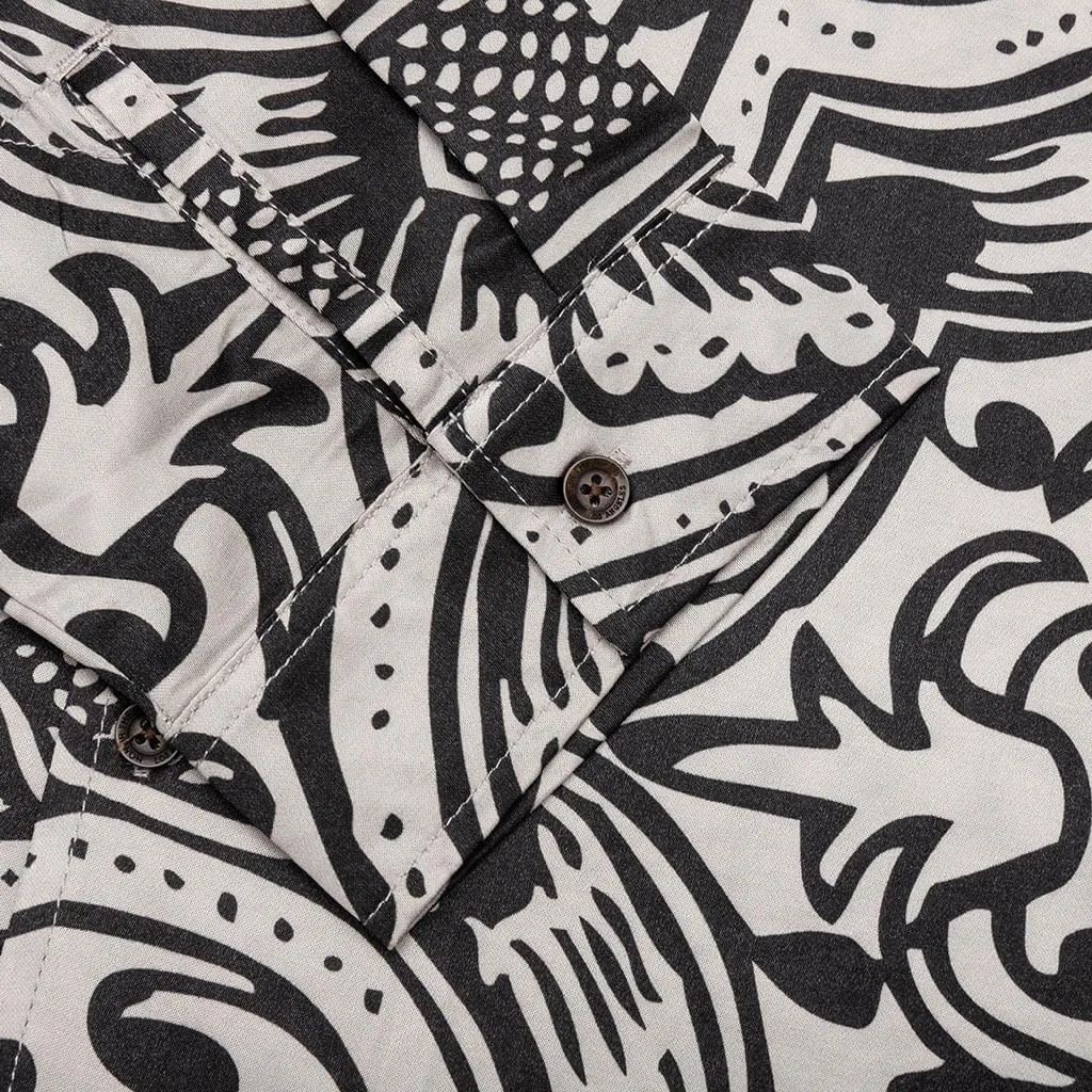 L/S Printed Woven - Black