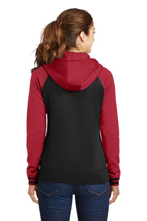 LST236 Sport-Tek® Women's Sport-Wick® Varsity Fleece Full-Zip Hooded Jacket.