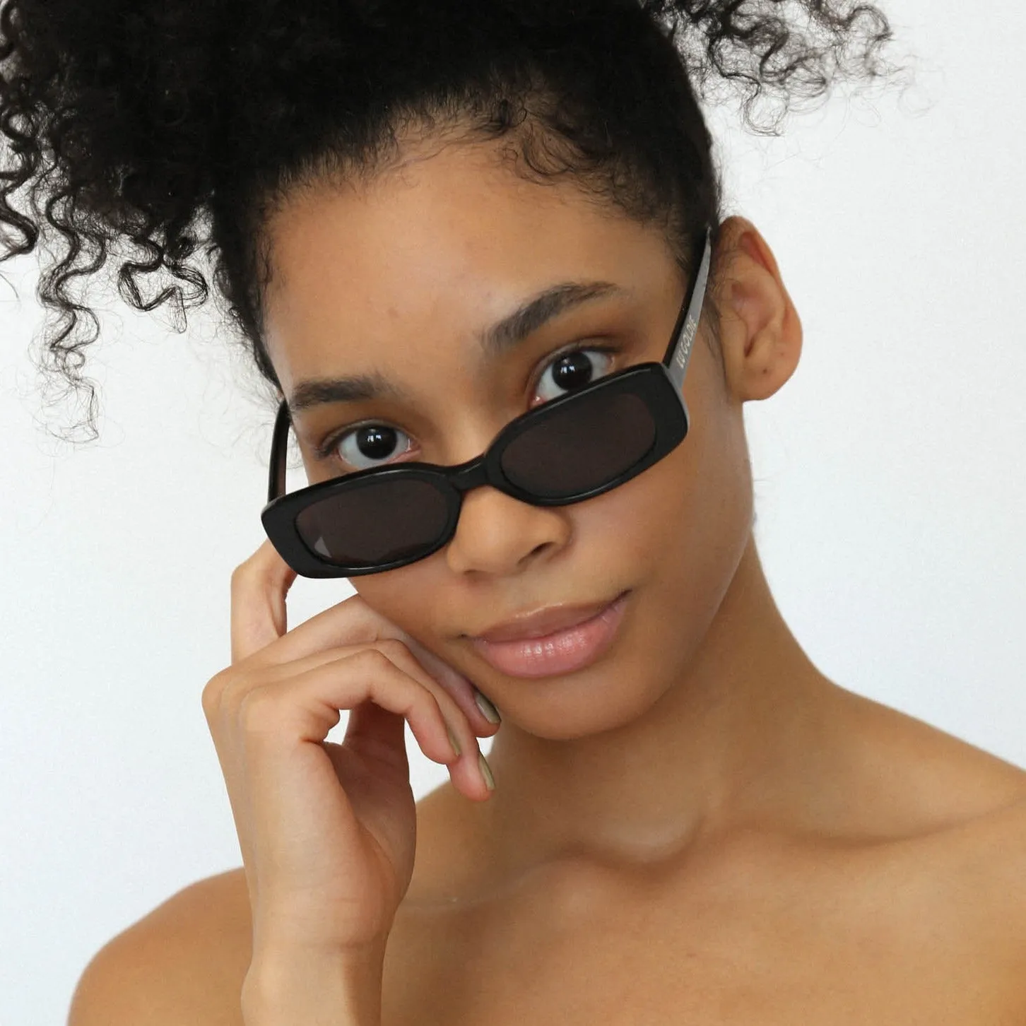 Lu Goldie - Solene Black Sunglasses