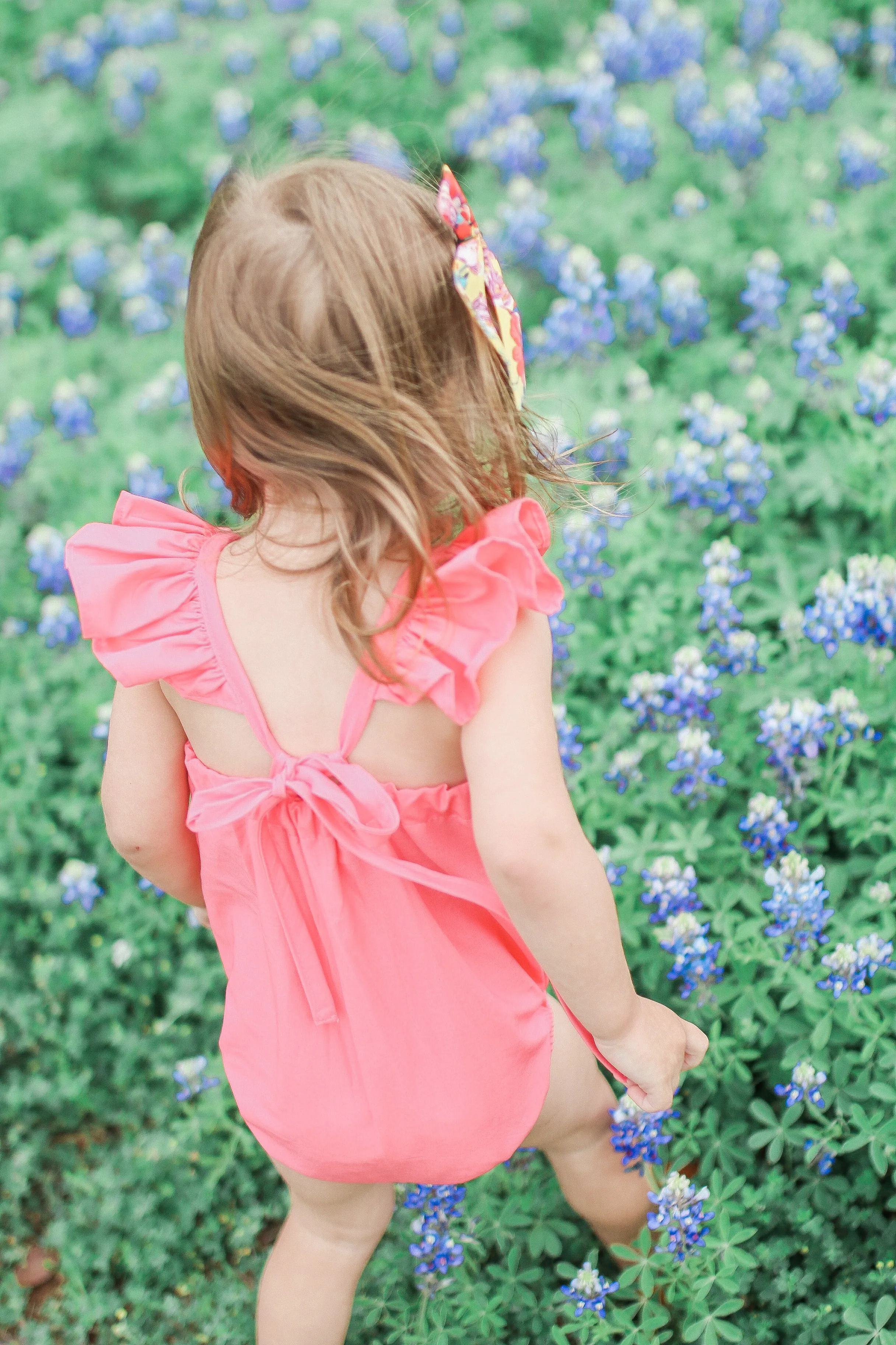 Lua Romper - Coral