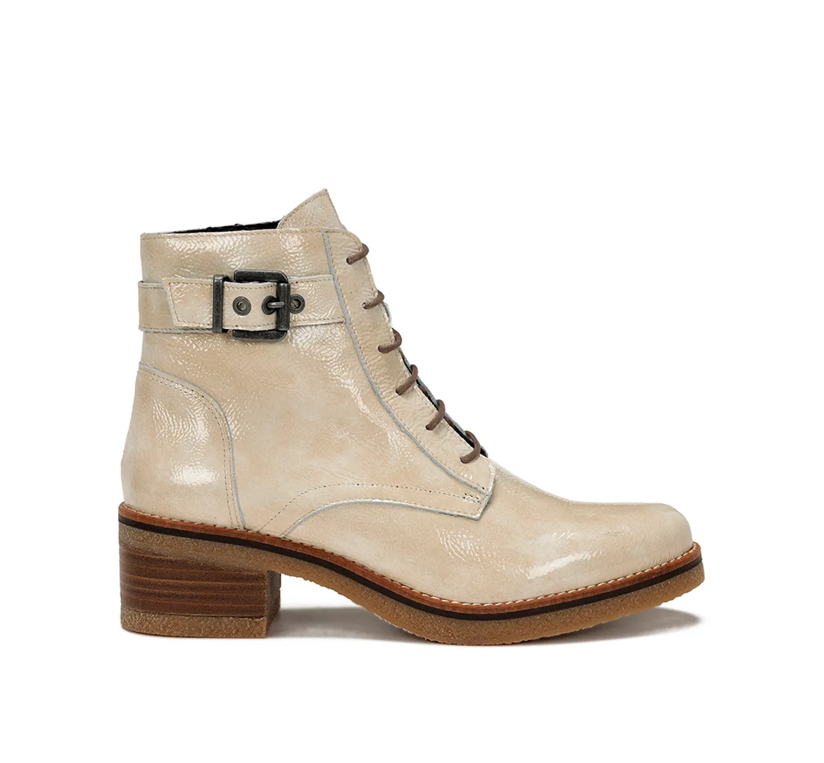 LUCERO D8686 White Ankle Boot