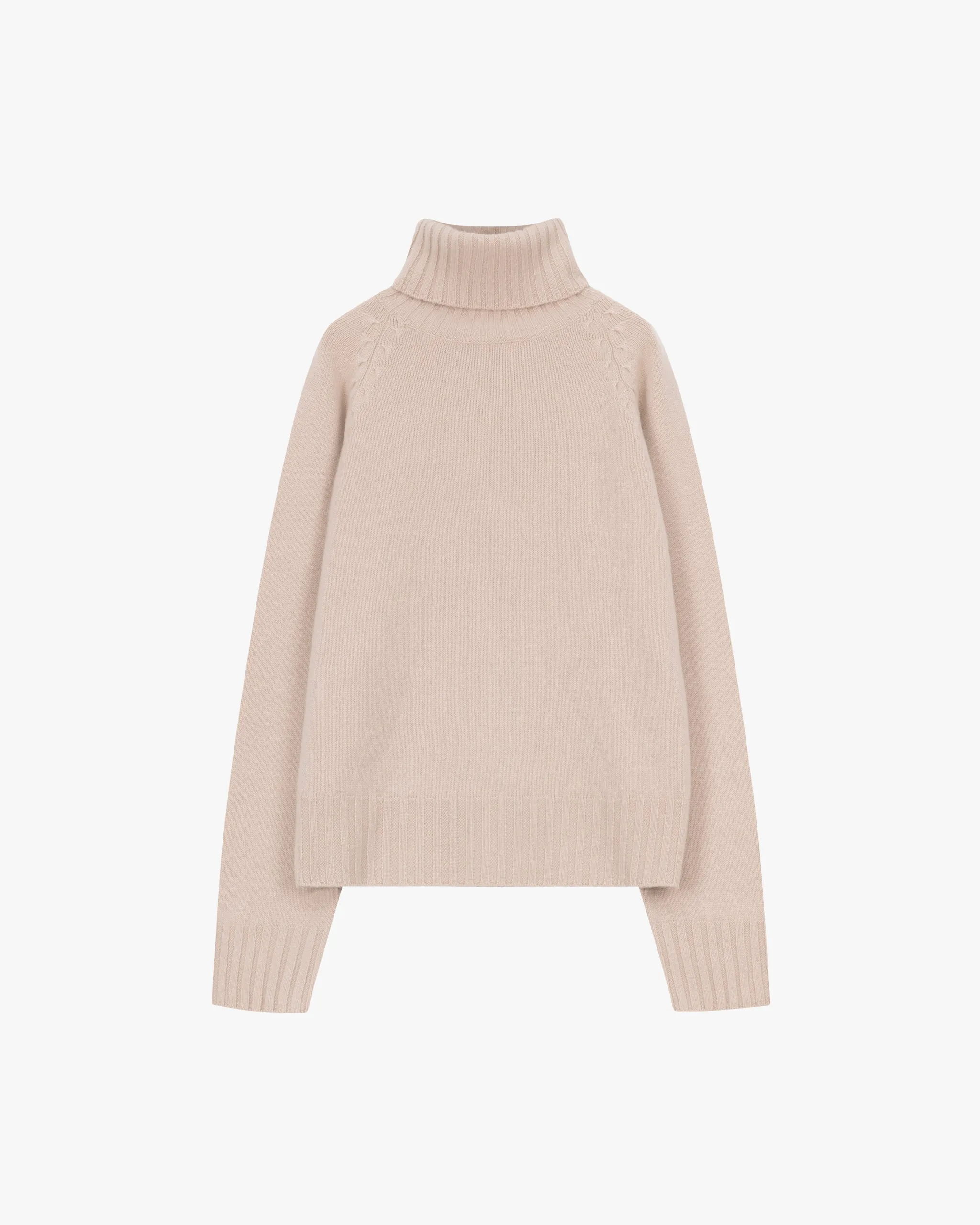 LUNARIA Premium Cashmere Turtleneck Sweater
