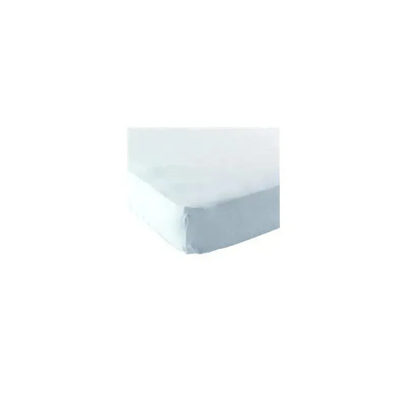 Luvable Friends - Blue Solid Unisex Baby Fitted Crib Sheet