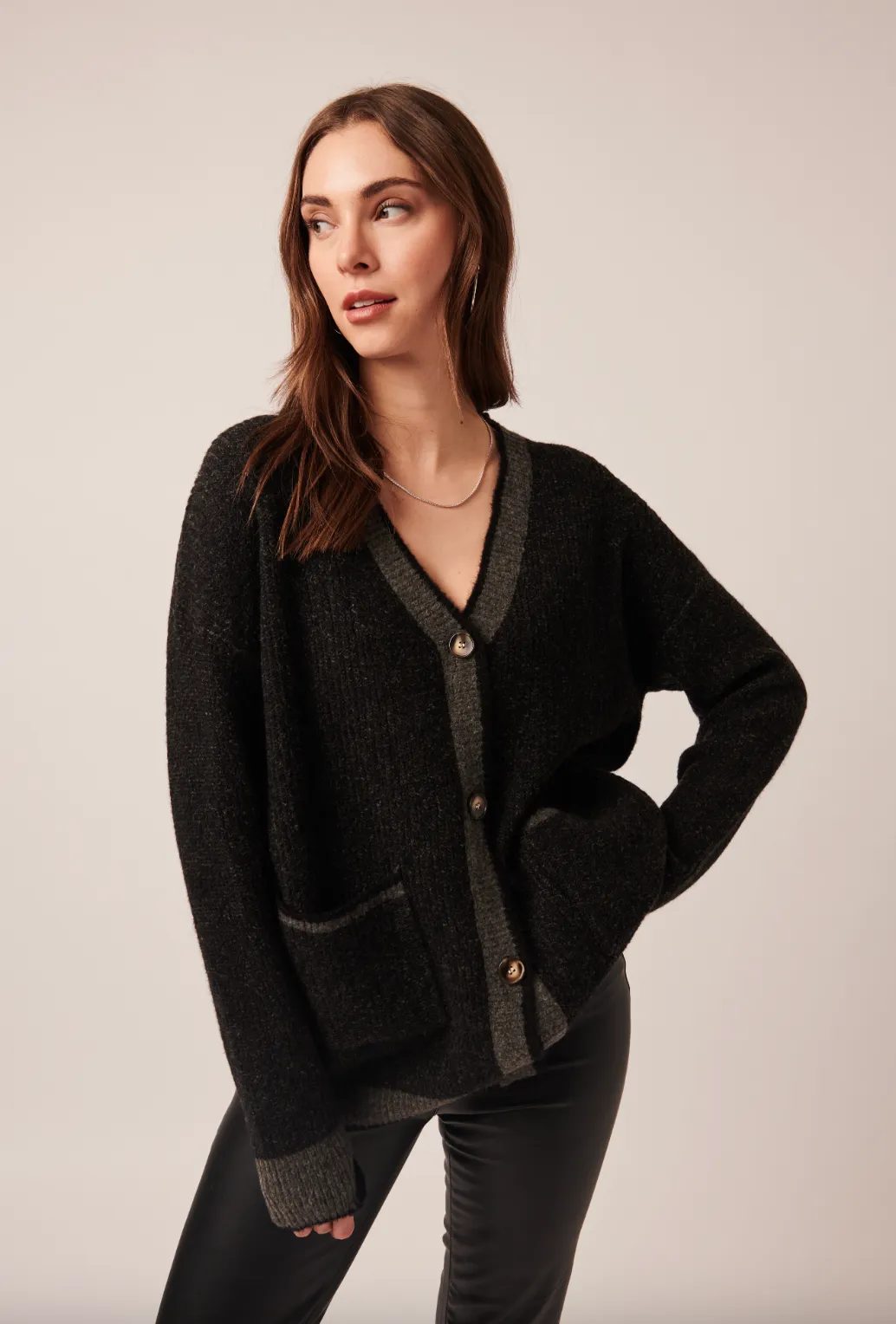 Lyra Cardigan - Smokey Chimney