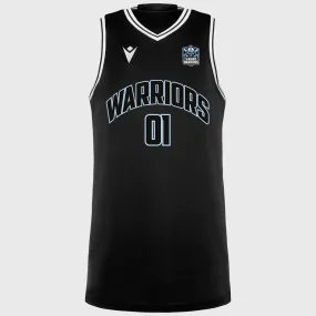 Macron Glasgow Warriors Basketball Singlet Black