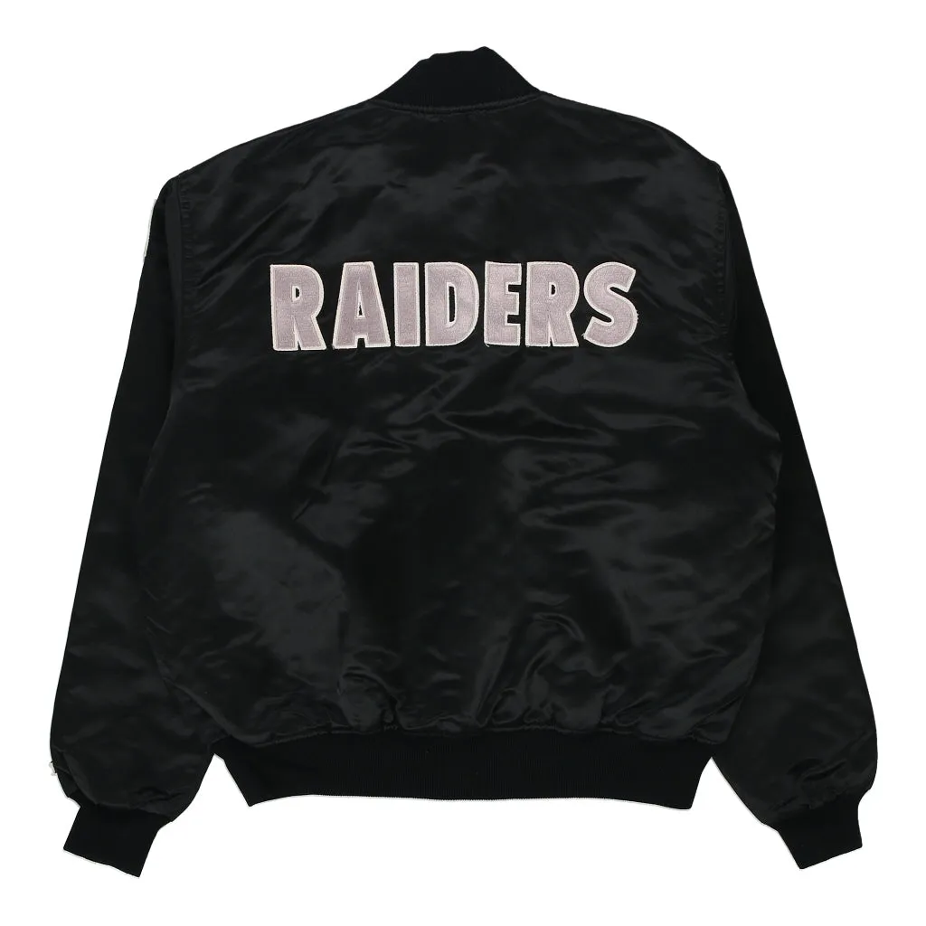 Made in USA 1980's Las Vegas Raiders Starter NFL Baseball Jacket - XL Black Polyester Blend
