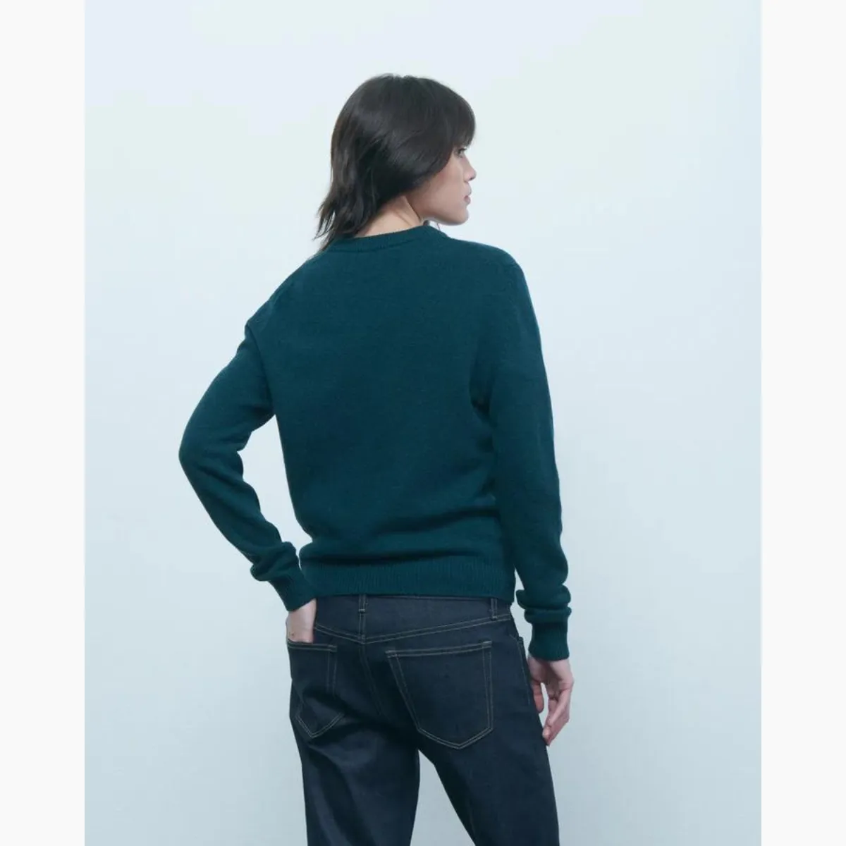 Maison Labiche   Choiseul C'Est La Vie Wool Sweater Alpine Green (women)