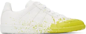 Maison Margiela White Paint Replica Sneakers