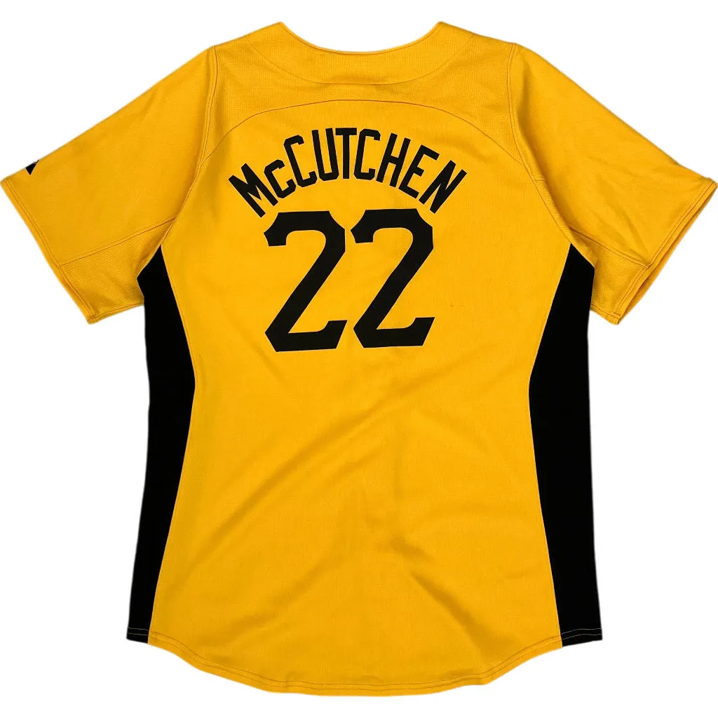Majestic Authentic Collection McCutchen 22 Baseball Jersey - XL - Yellow Polyester