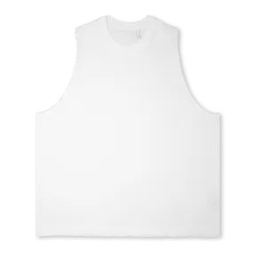 MAJORSTEEWHITE Bright white Oversized Vest.