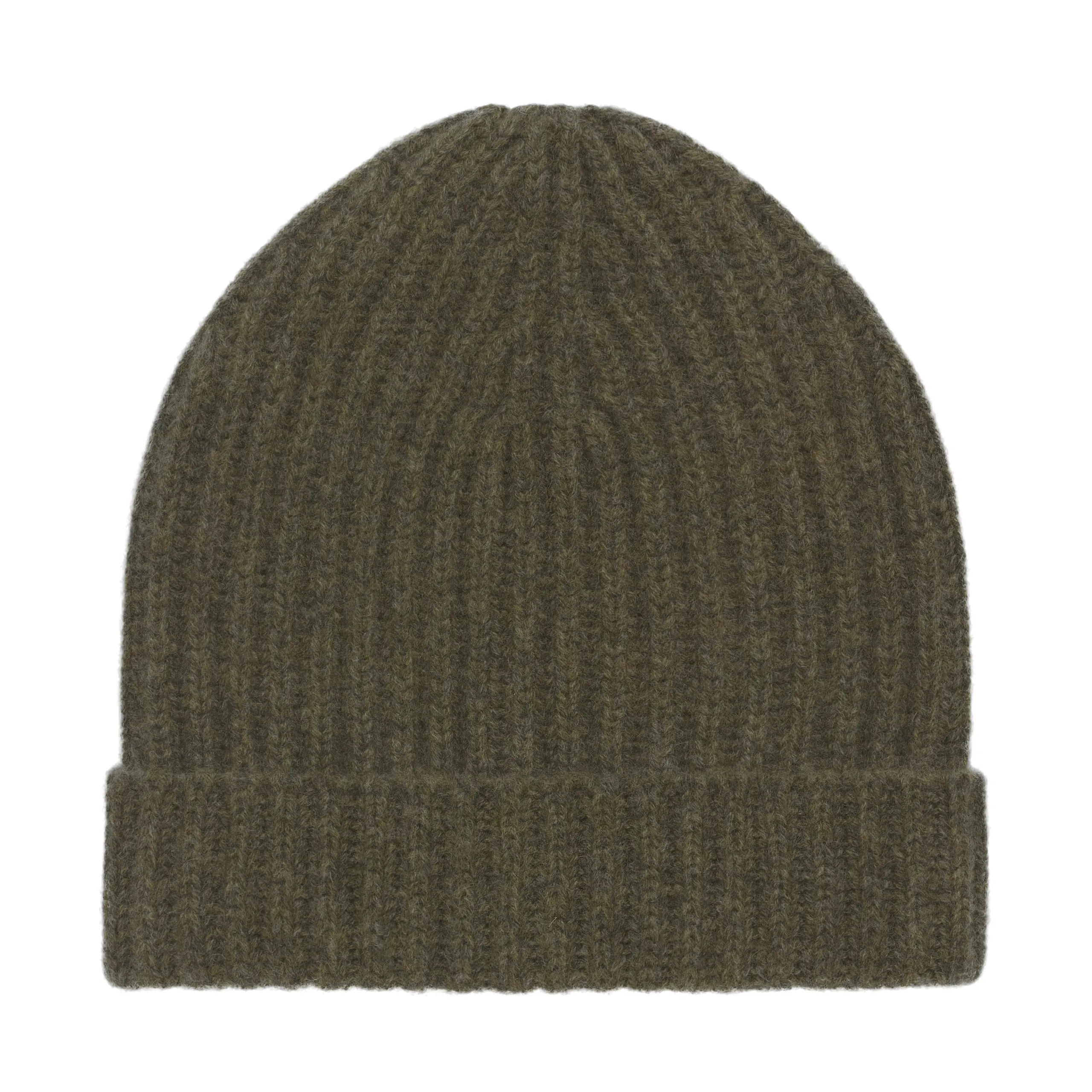  Malo Ribbed Cashmere Hat in Forest Green